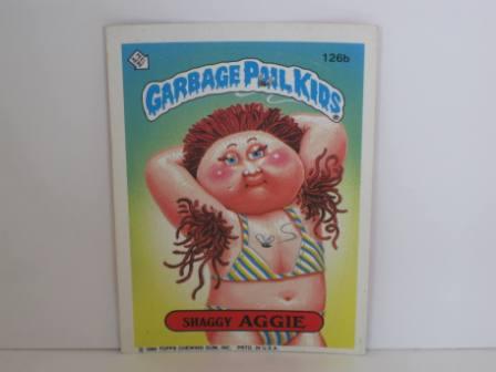 126b Shaggy AGGIE 1986 Topps Garbage Pail Kids Card